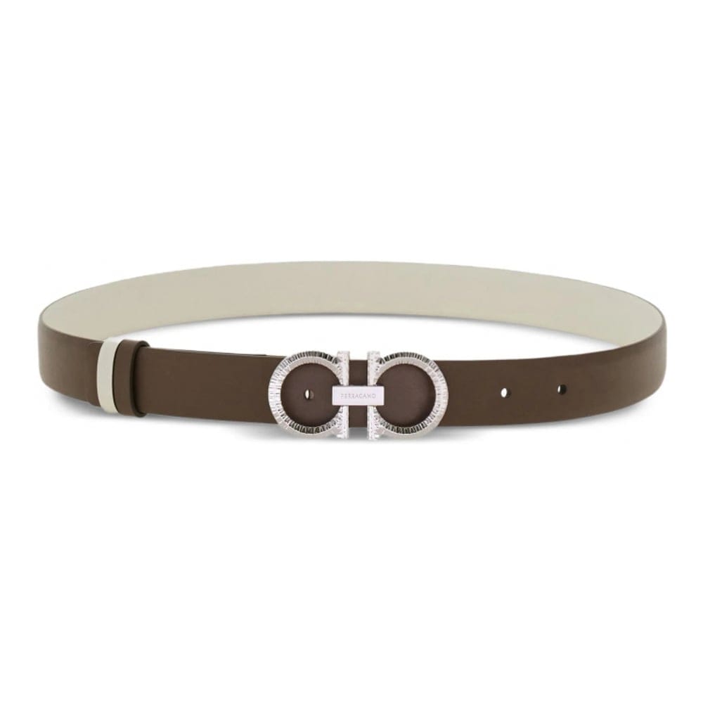 Ferragamo - Ceinture 'Reversible Adjustable Gancini' pour Femmes
