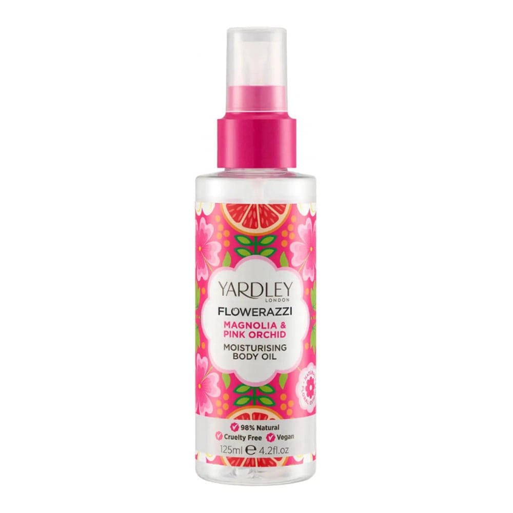 Yardley - Huile Corporelle 'Flowerazzi Magnolia & Pink Orchid' - 125 ml