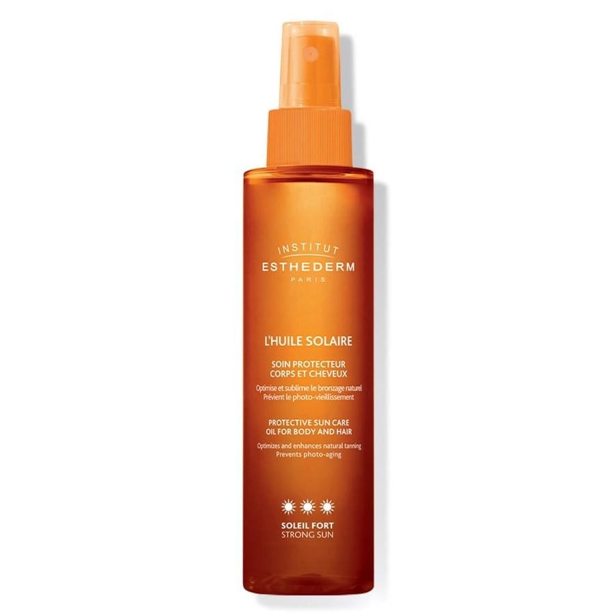 Institut esthederm - Huile corporelle et capillaire 'L'Huile Soilare Sun Strong' - 150 ml