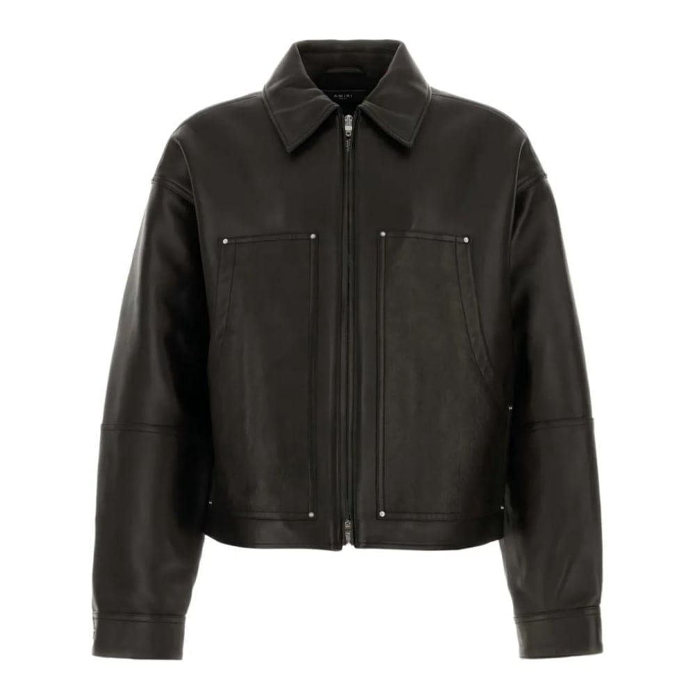 Amiri - Veste en cuir pour Hommes