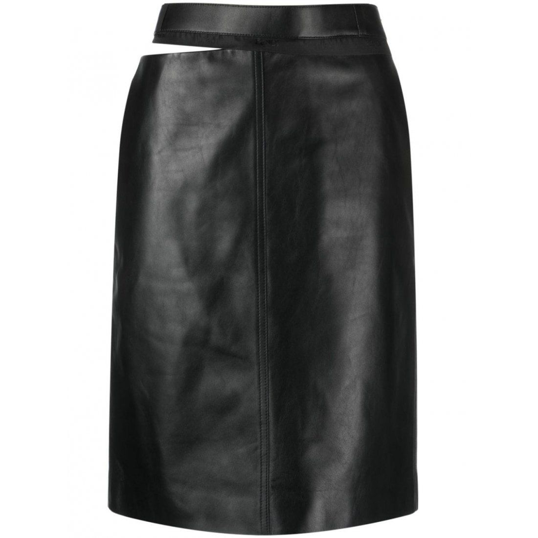 Fendi - Jupe Midi 'Logo-Waistband' pour Femmes
