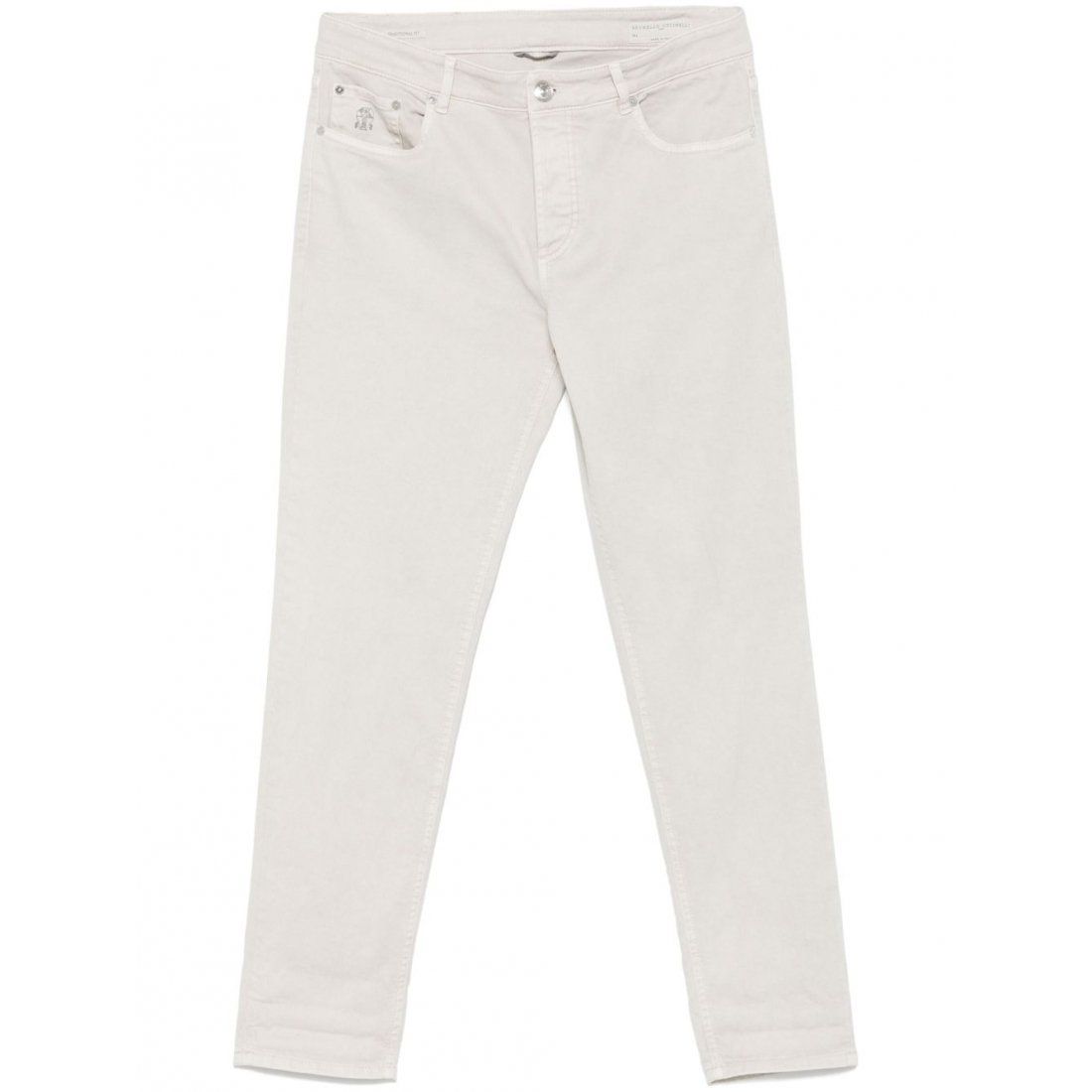 Brunello cucinelli - Jeans 'Logo-Patch' pour Hommes