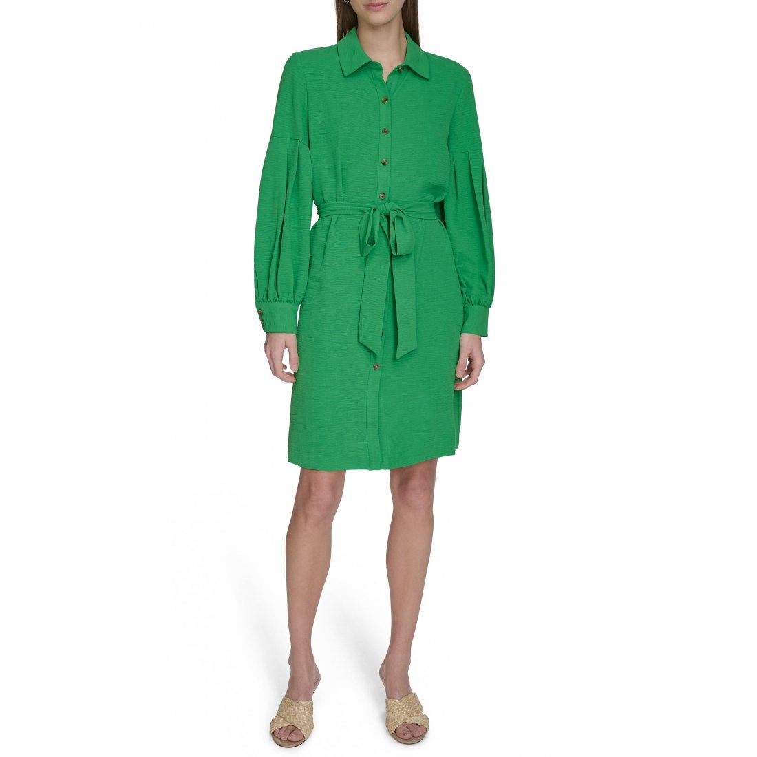 Calvin klein - Robe chemise 'Long Sleeve Gauze' pour Femmes