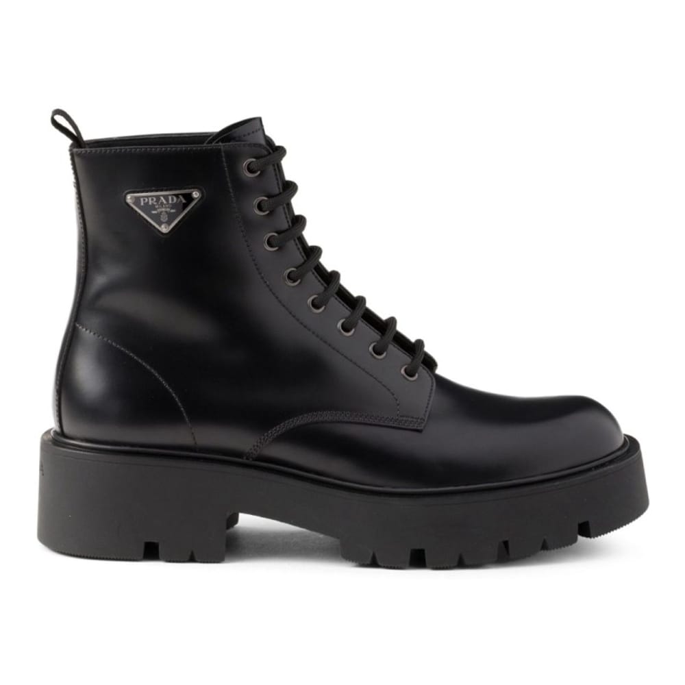 Prada - Bottes 'Logo Plaque' pour Hommes