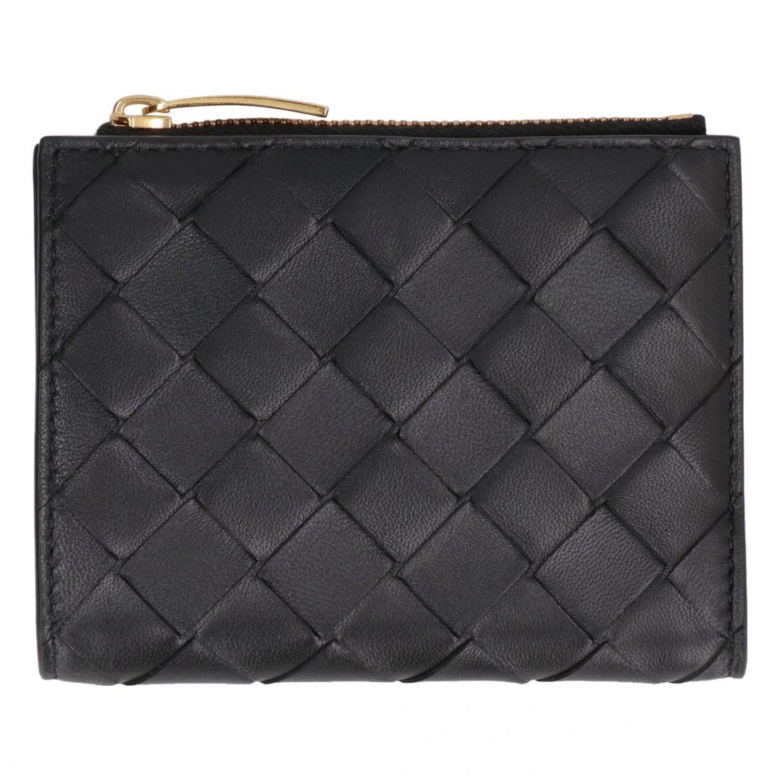 Bottega veneta - Portefeuille 'Small Intrecciato Bi-Fold Zip' pour Femmes