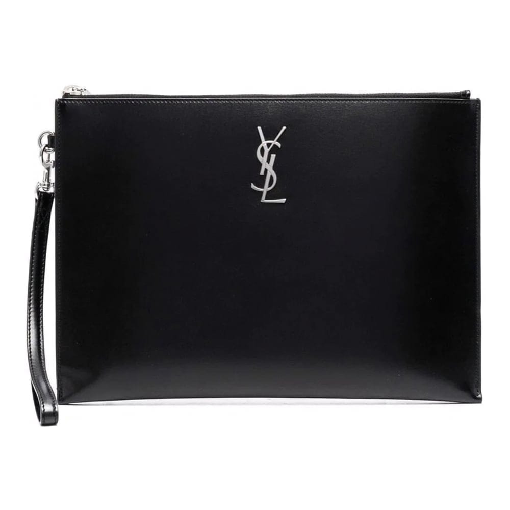Saint laurent - Pochette 'Logo Plaque' pour Hommes