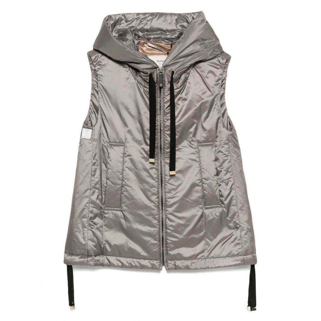 Max mara the cube - Gilet 'Greengo Hooded Zip-Front' pour Femmes