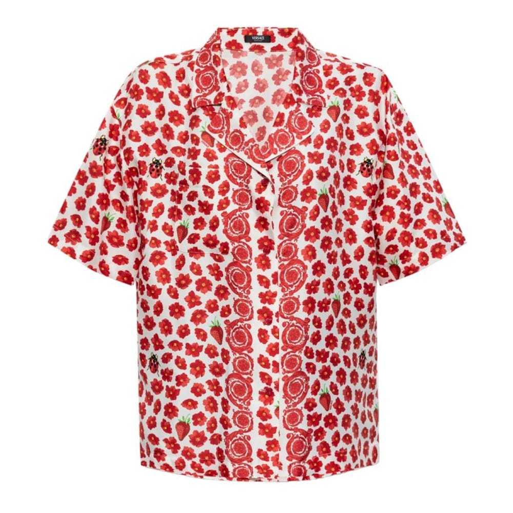 Versace - Chemise à manches courtes 'Floral-Print' pour Femmes