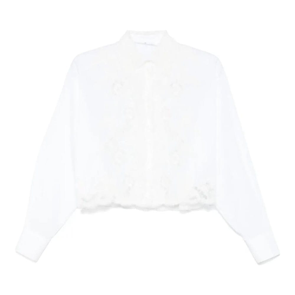 Ermanno scervino - Chemise 'Lace-Detail' pour Femmes