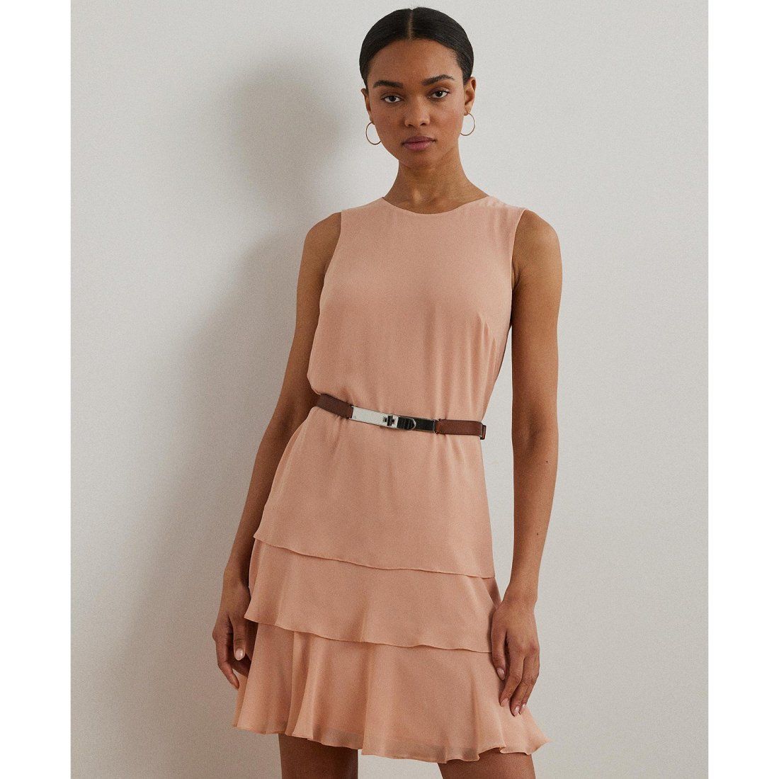 Lauren ralph lauren - "Robe droite 'Crinkle Georgette' pour Femmes"