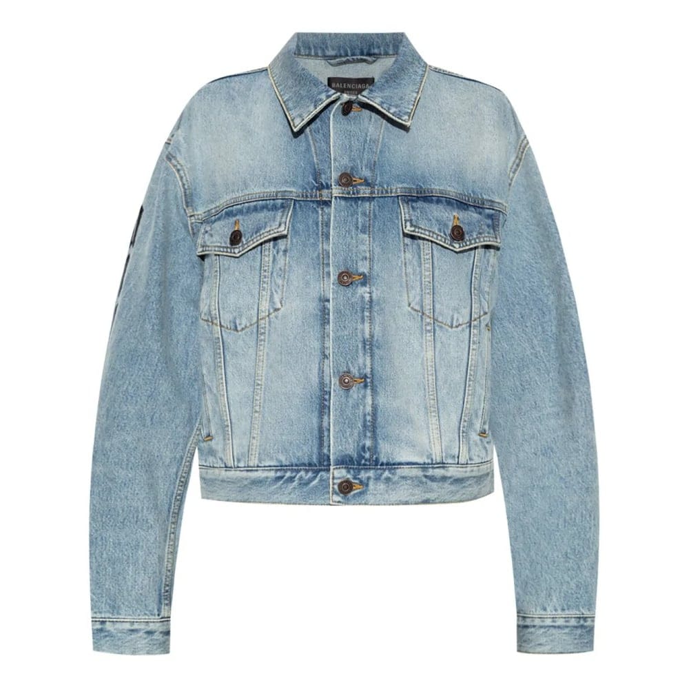 Balenciaga - Veste en jeans 'Washed' pour Femmes