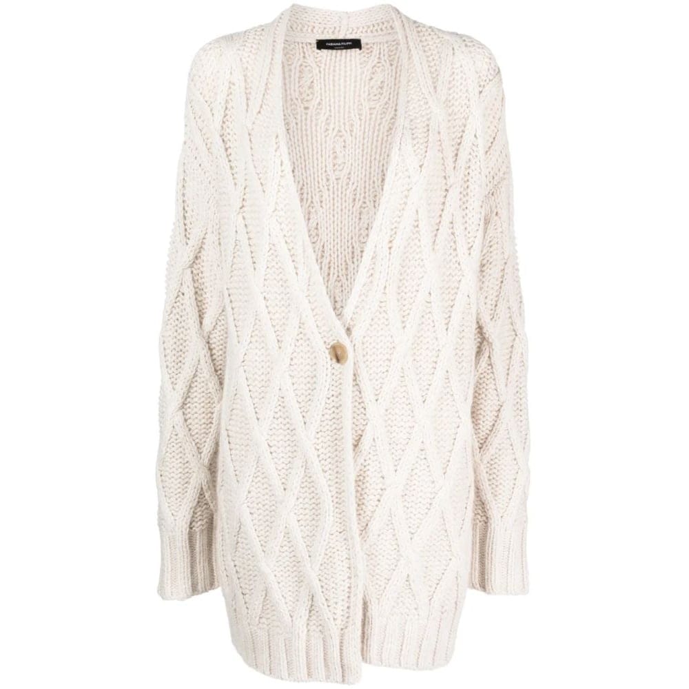 Fabiana filippi - Manteau 'Aran-Knit Buttoned Cardi' pour Femmes