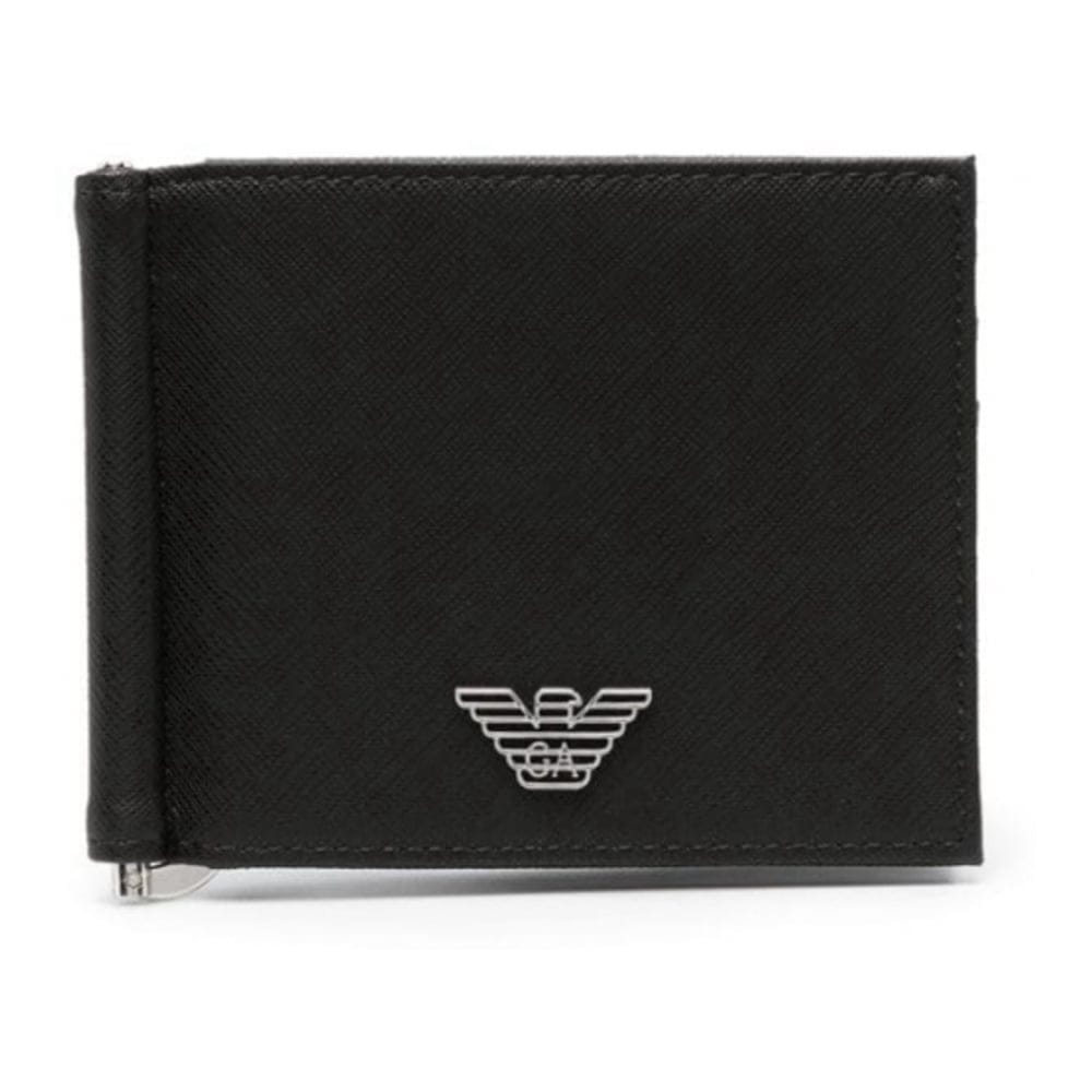 Emporio armani - Portefeuille 'Logo-Plaque Bifold' pour Hommes