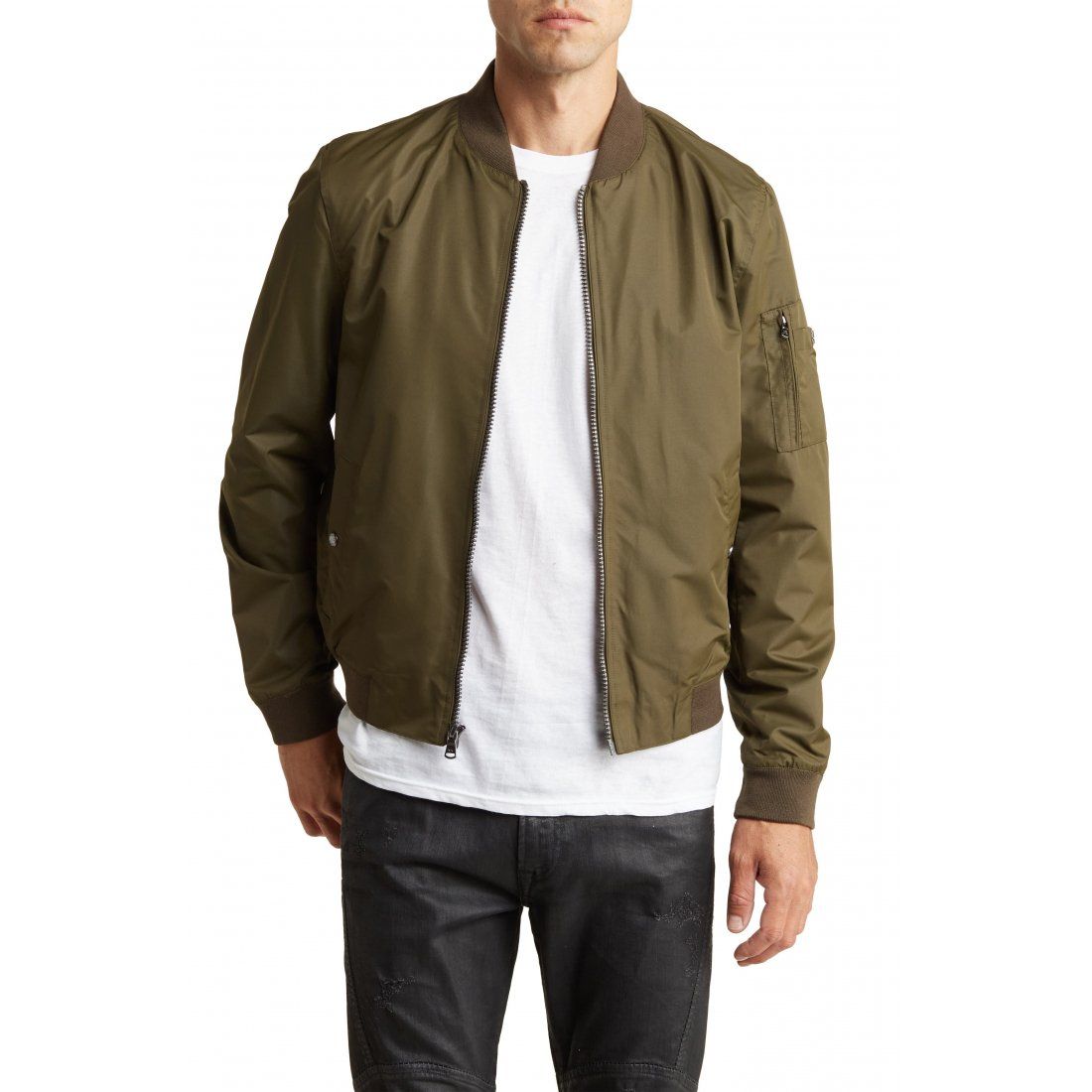 Michael kors - 'Alba Taslan Bomber Jacket' pour Hommes