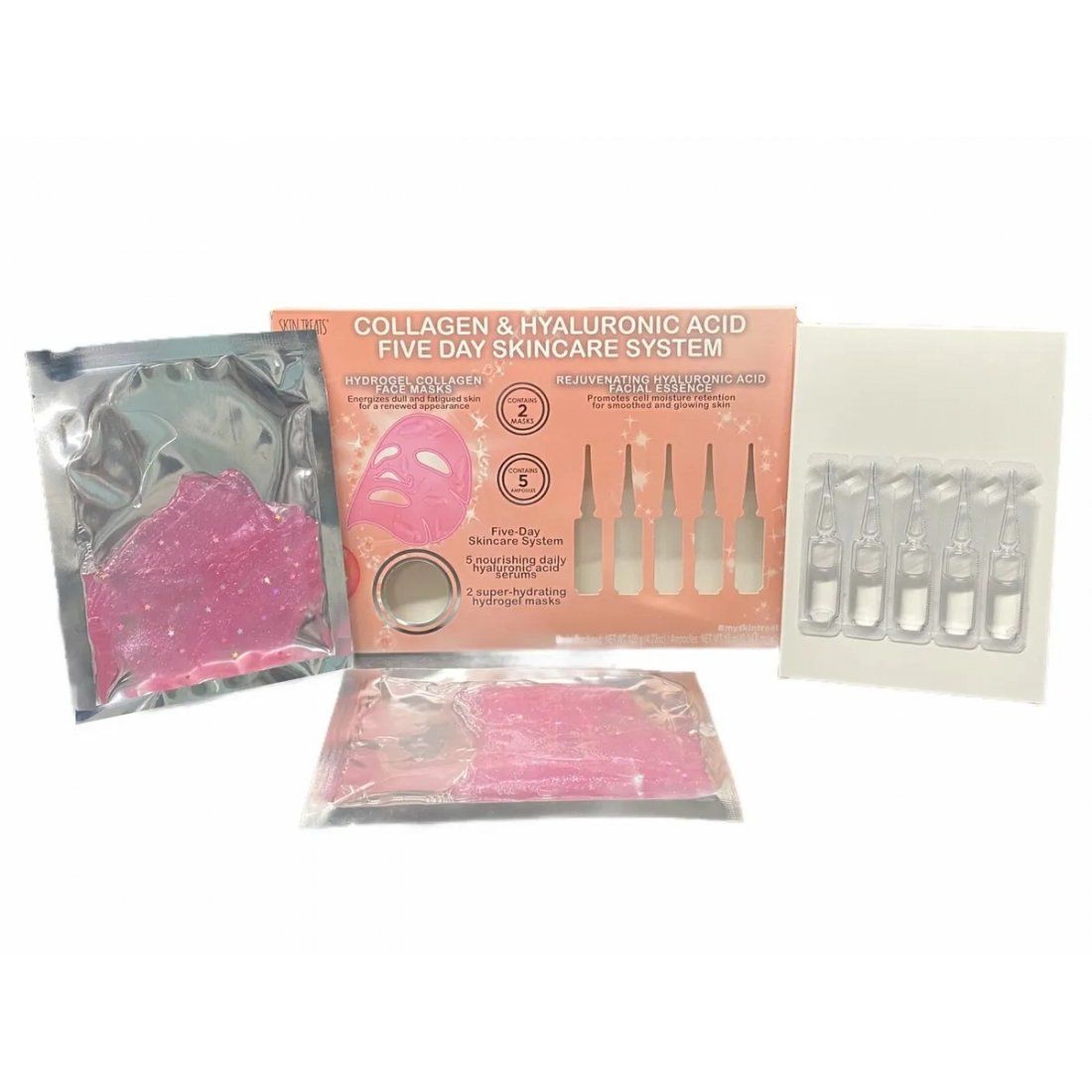 Skin treats - Coffret de soins de la peau 'Collagen & Hyaluronic Acid 5 Day' - 7 Pièces
