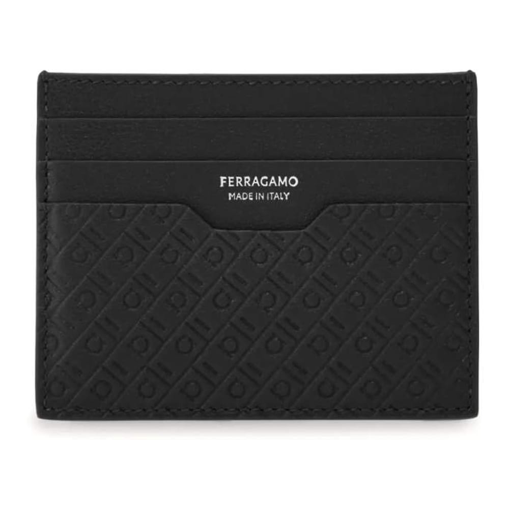 Ferragamo - Porte-carte 'Monogram' pour Hommes