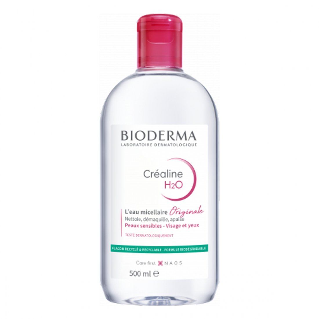 Bioderma - Créaline H2O Eau Micellaire Démaquillante sans Rinç'Age  - 500 ml