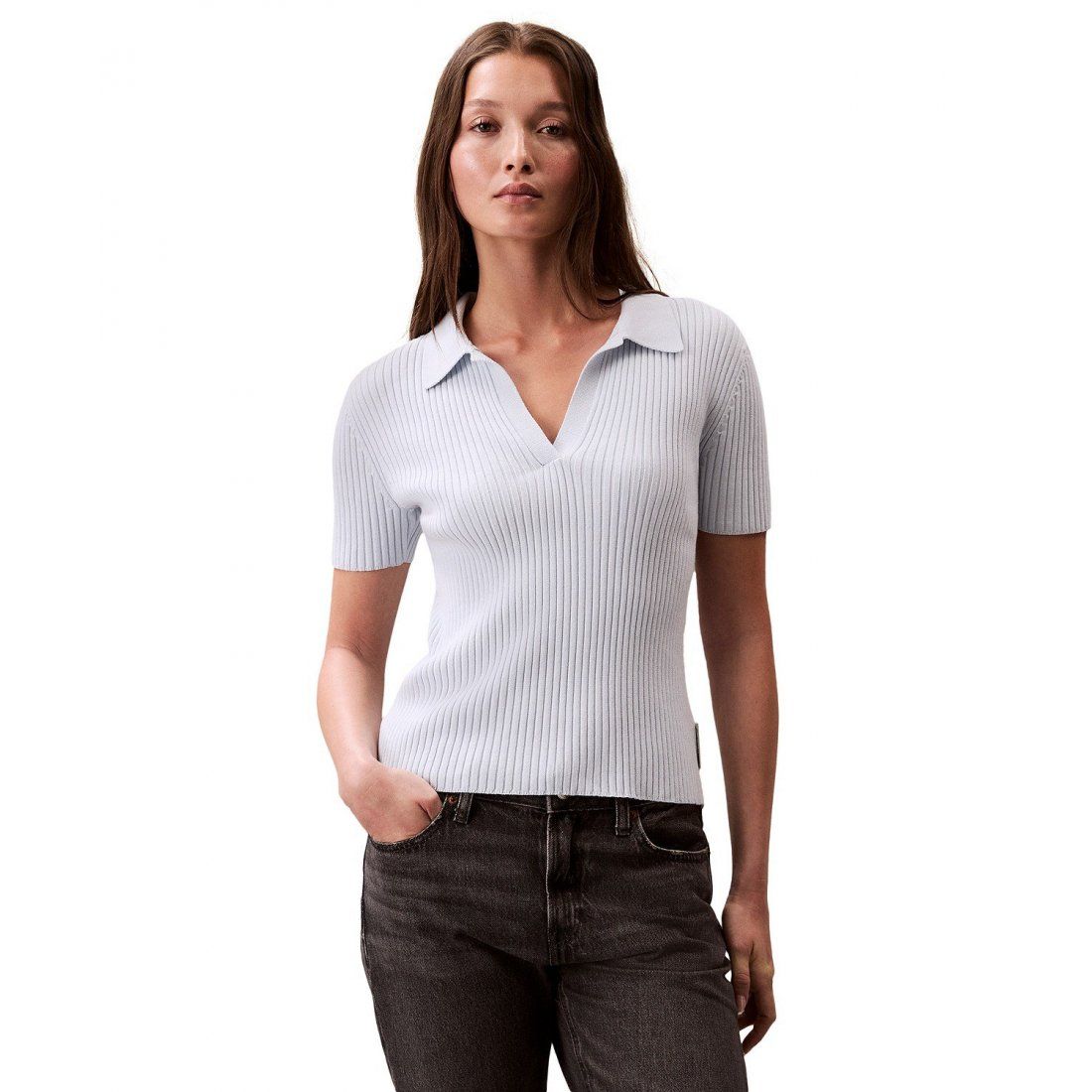 Calvin klein jeans - Femmes's 'Monogram-Logo' Polo