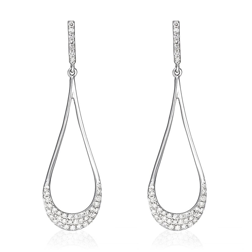 Atelier du diamant - Boucles d'oreilles 'Gouttes D'Amour Précieuses' pour Femmes