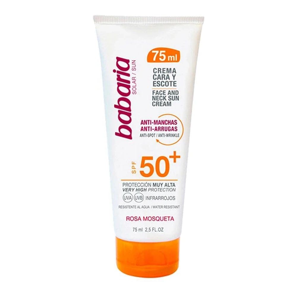 Babaria - Crème solaire pour le visage 'Solar Anti Dark Spots SPF50+' - Tous types de peau, 75 ml