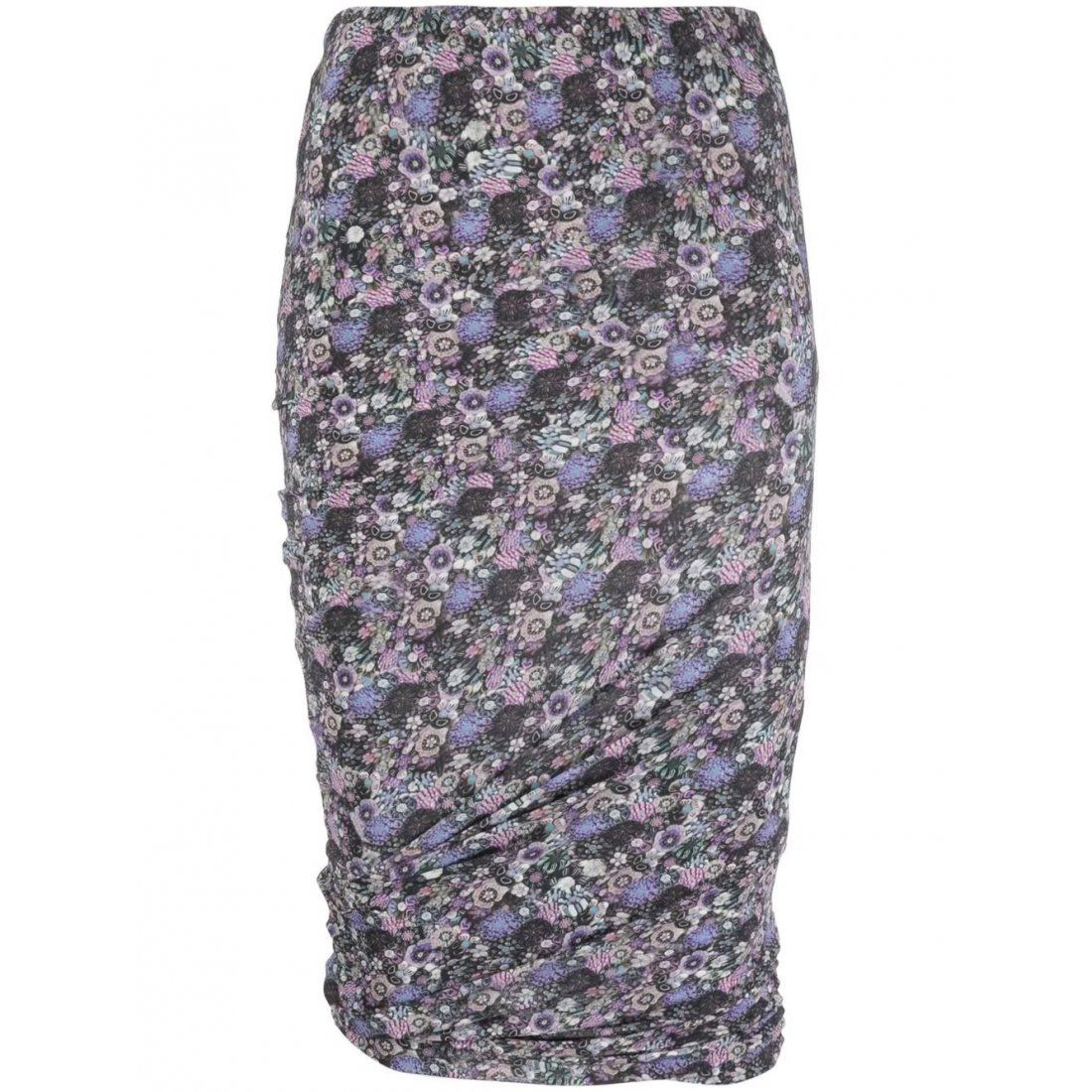 Isabel marant - Jupe Midi 'Floral-Print Ruched' pour Femmes