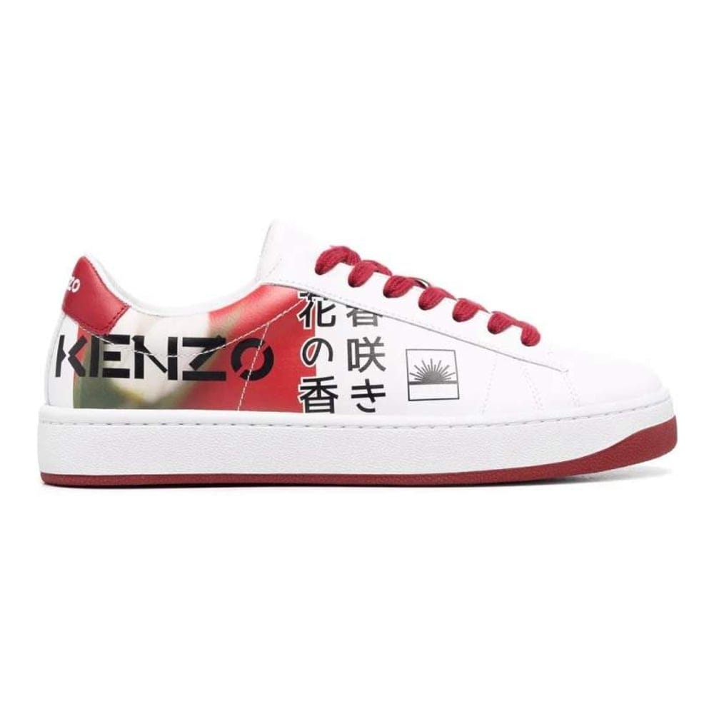 Kenzo - Sneakers 'Kourt Logo-Print' pour Femmes