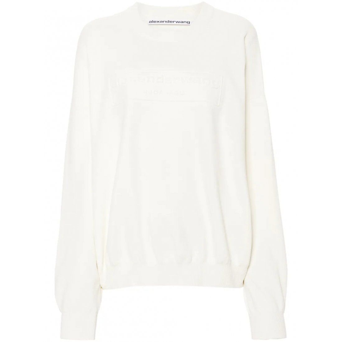 Alexander wang - Pull 'Logo-Embroidered Ribbed' pour Femmes