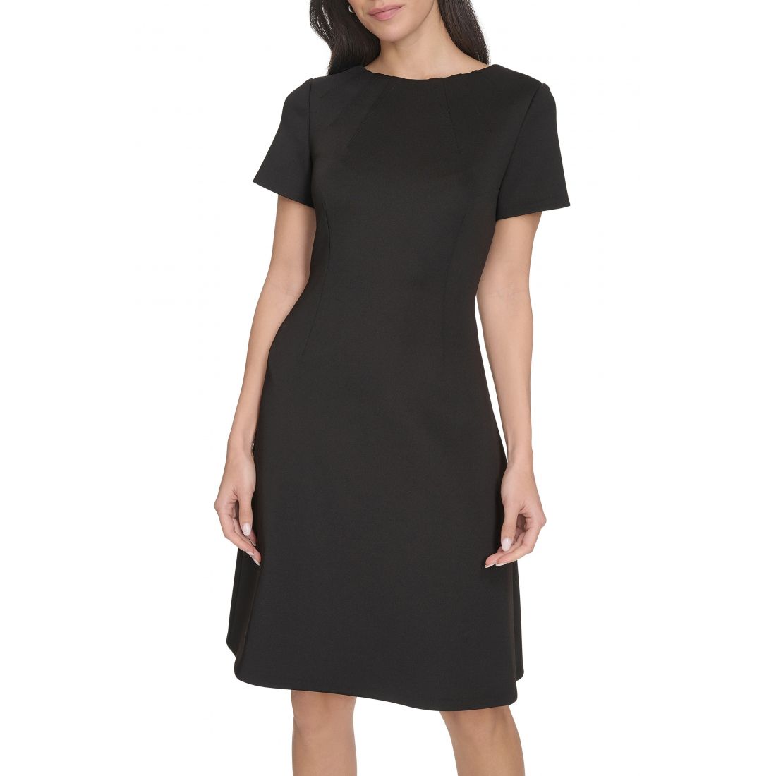 Calvin klein - 'Short Sleeve A-Line Dress' pour Femmes