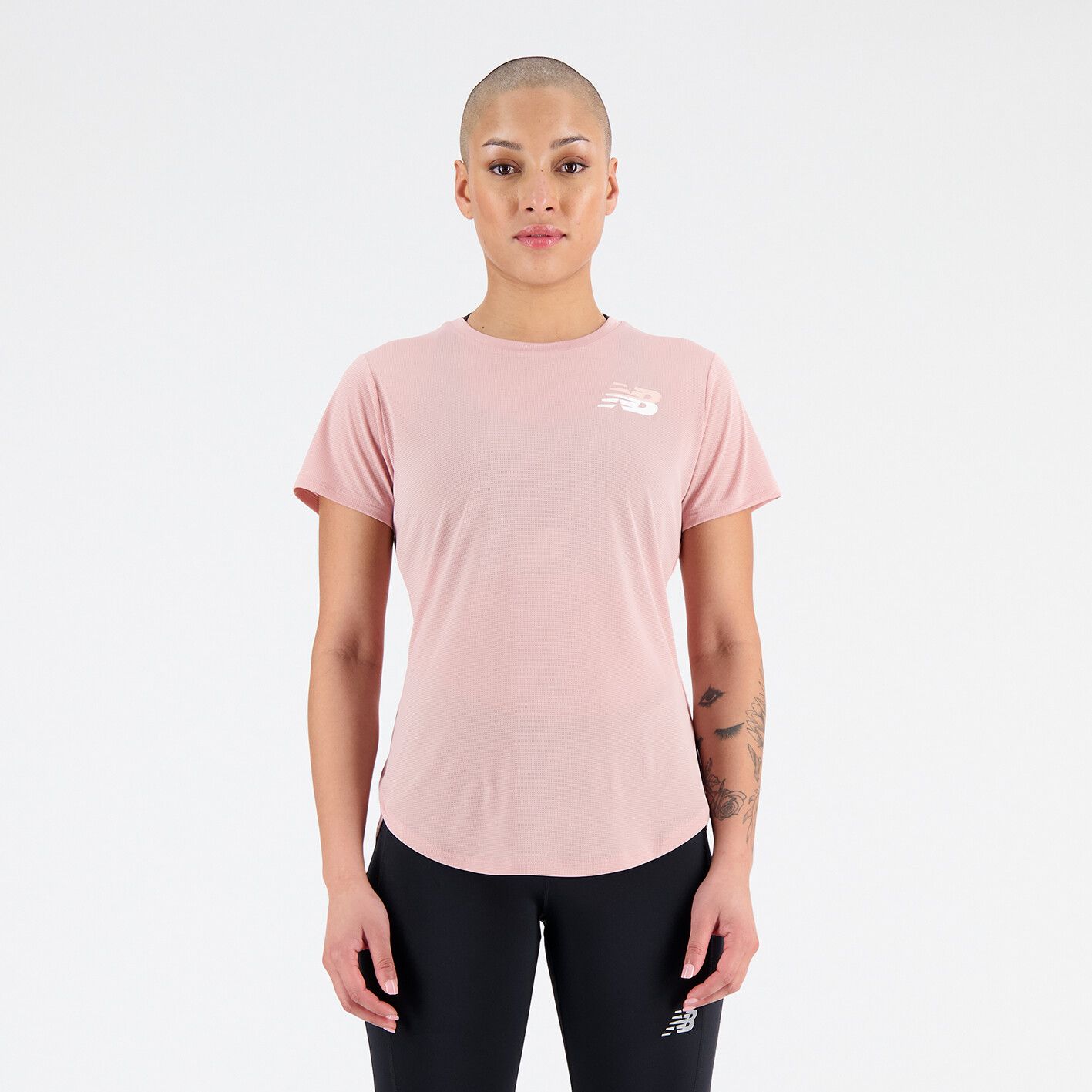 New Balance - W Graphic Accelerate Short Sleeve Top