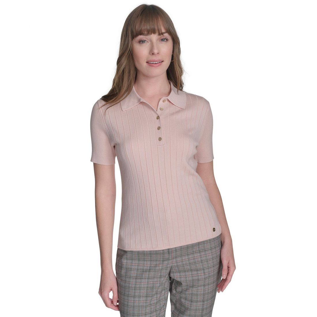 Tommy hilfiger - 'Short-Sleeve Rib-Knit Sweater' pour Femmes