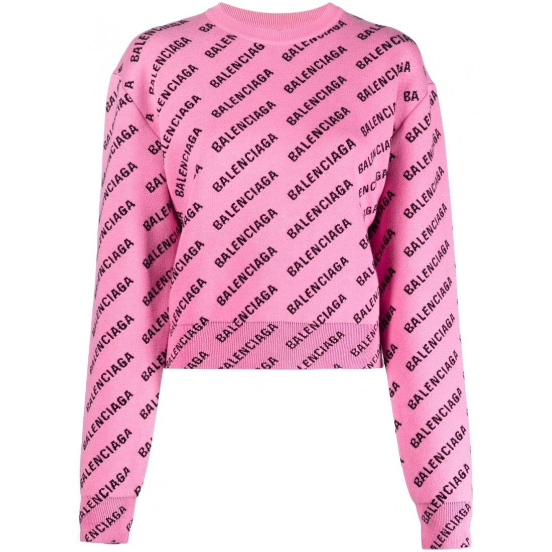 Balenciaga - Pull 'Allover Logo' pour Femmes