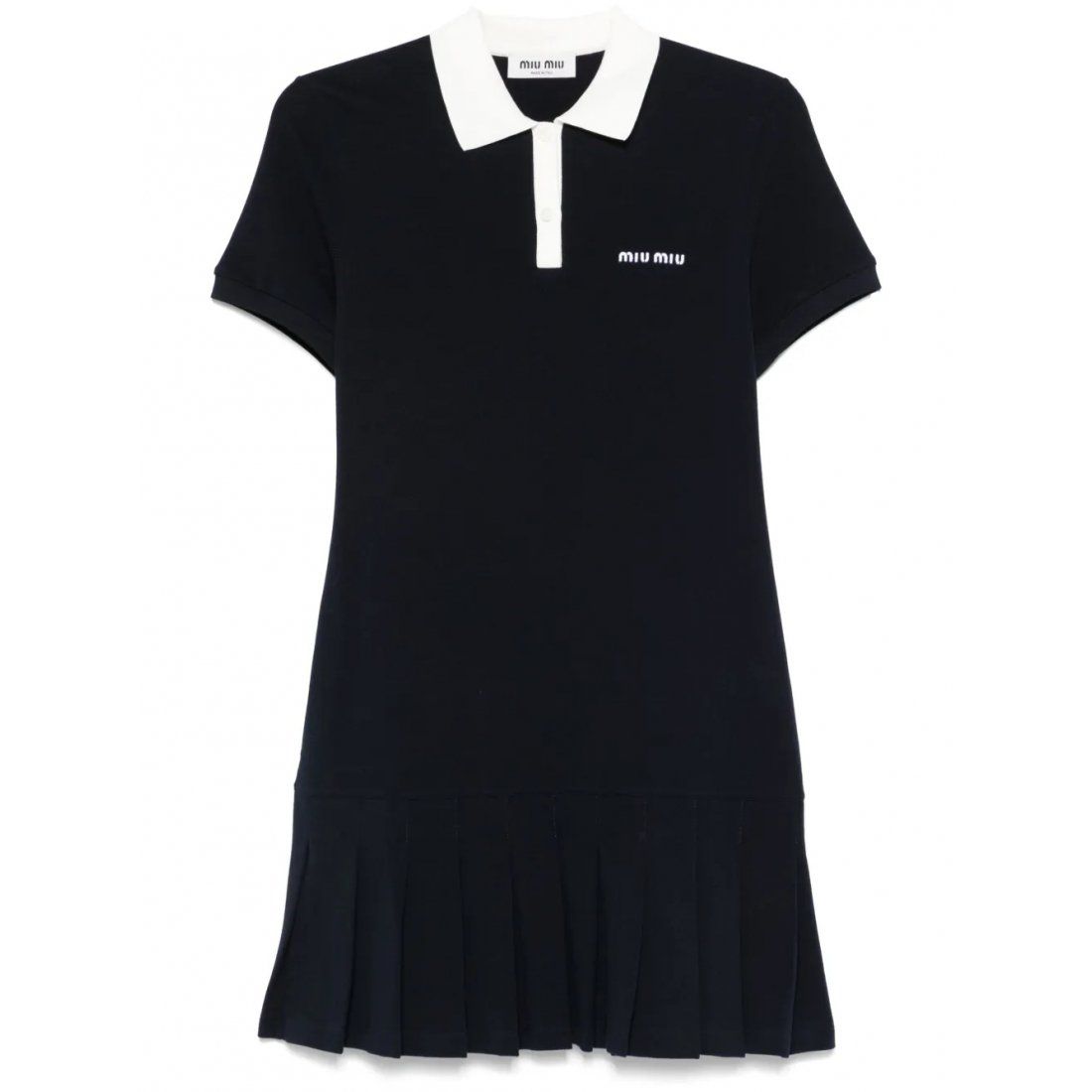 Miu miu - Robe mini 'Pleat-Detail' pour Femmes