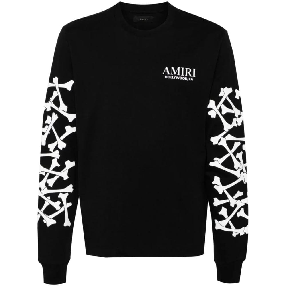 Amiri - T-Shirt manches longues 'Bones Stacked' pour Hommes