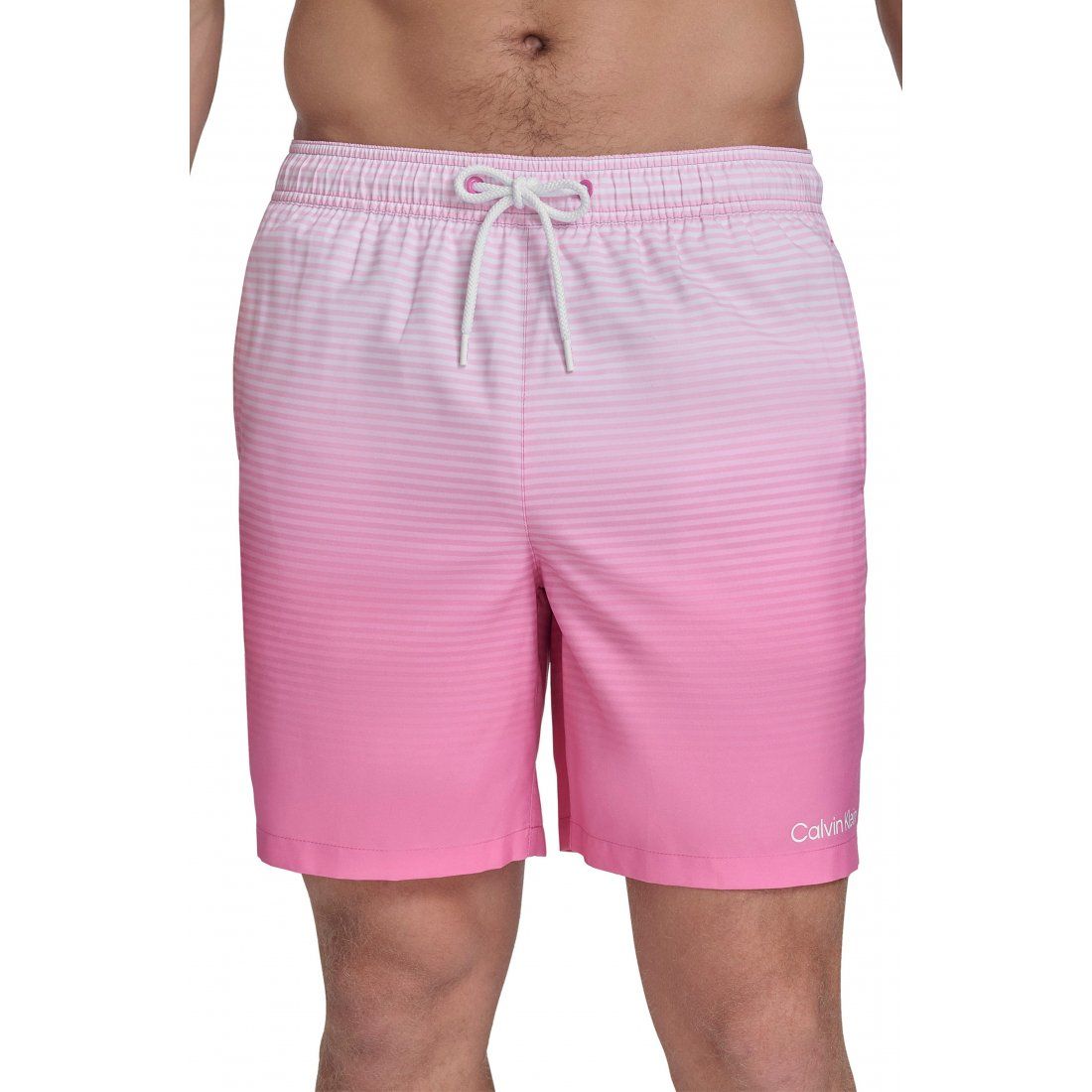Calvin klein - Short de bain 'Graphite Stripe Core Volley' pour Hommes