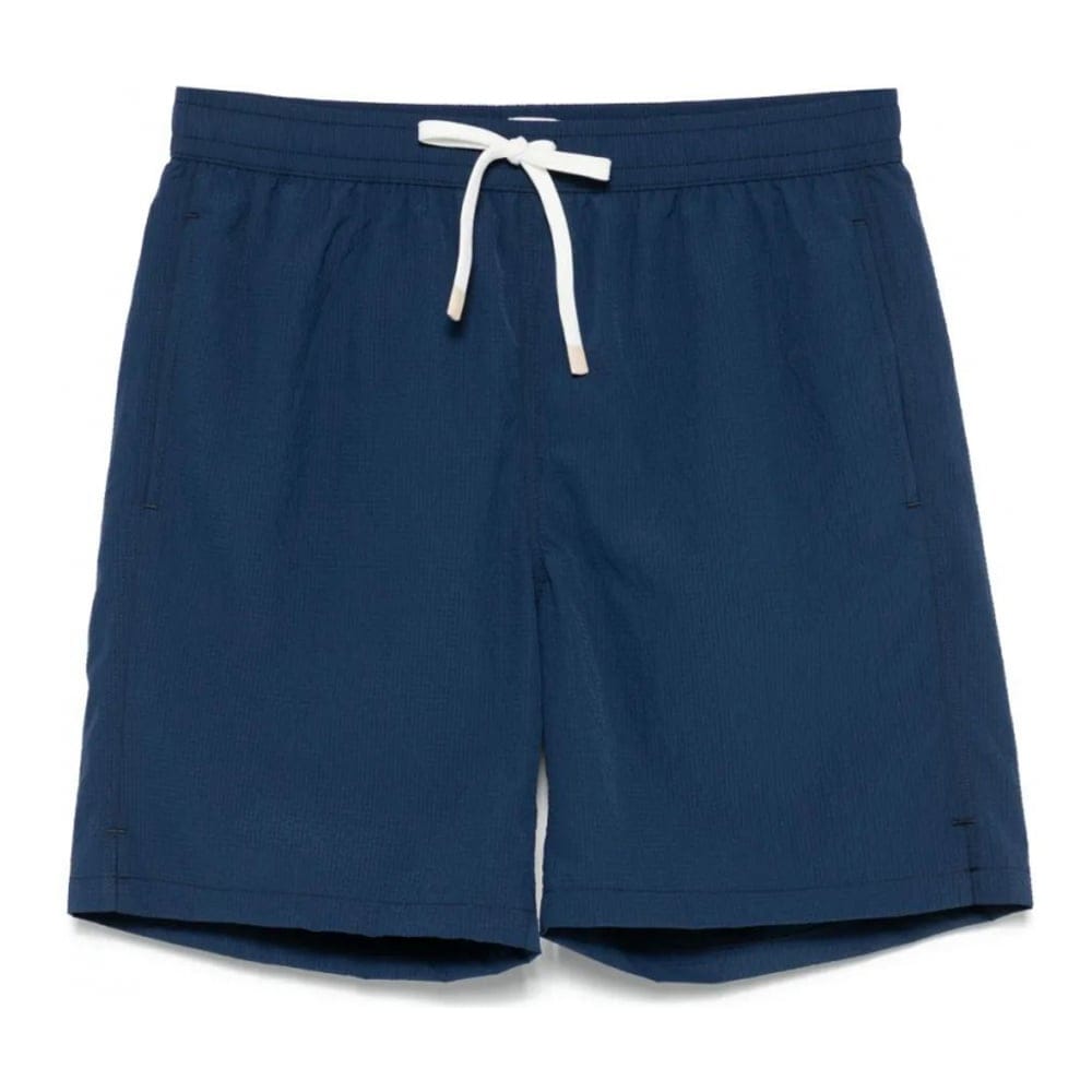 Eleventy - Short de bain 'Seersucker' pour Hommes