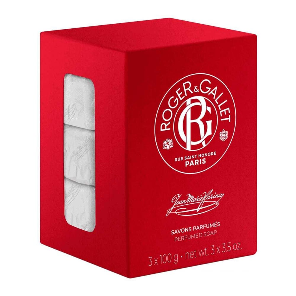 Roger&gallet - Savon parfumé 'Jean Marie Farina' - 100 g, 3 Pièces