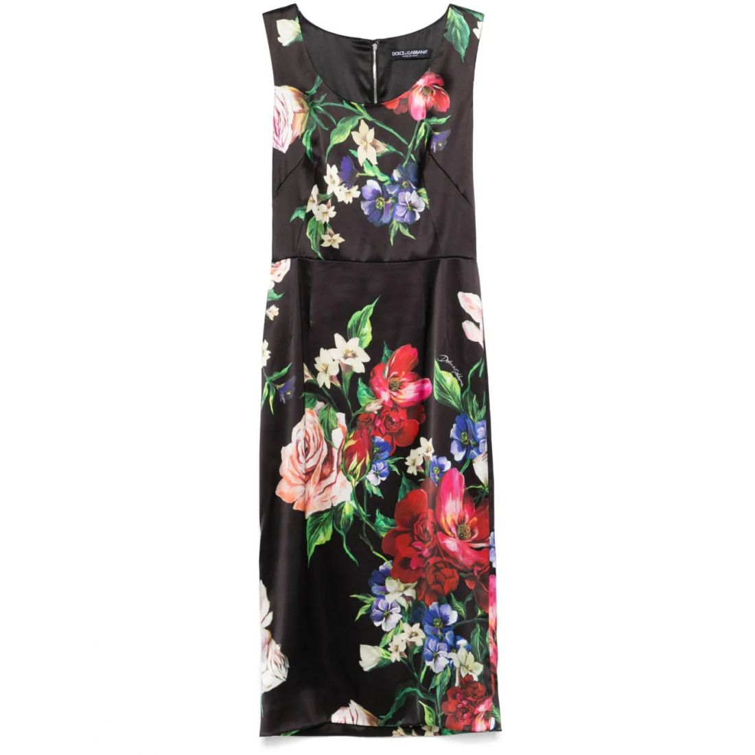 Dolce&gabbana - Robe Midi 'Floral-Print' pour Femmes