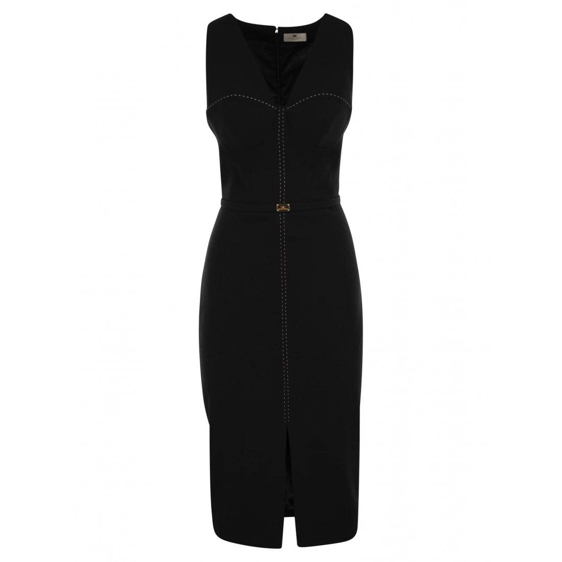 Elisabetta franchi - Robe Midi 'Crêpe Bustier-Style' pour Femmes
