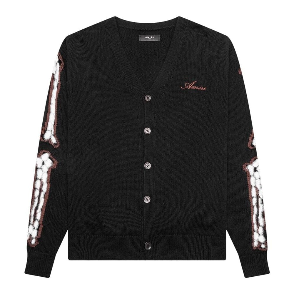 Amiri - Cardigan 'Leopard Bones' pour Hommes