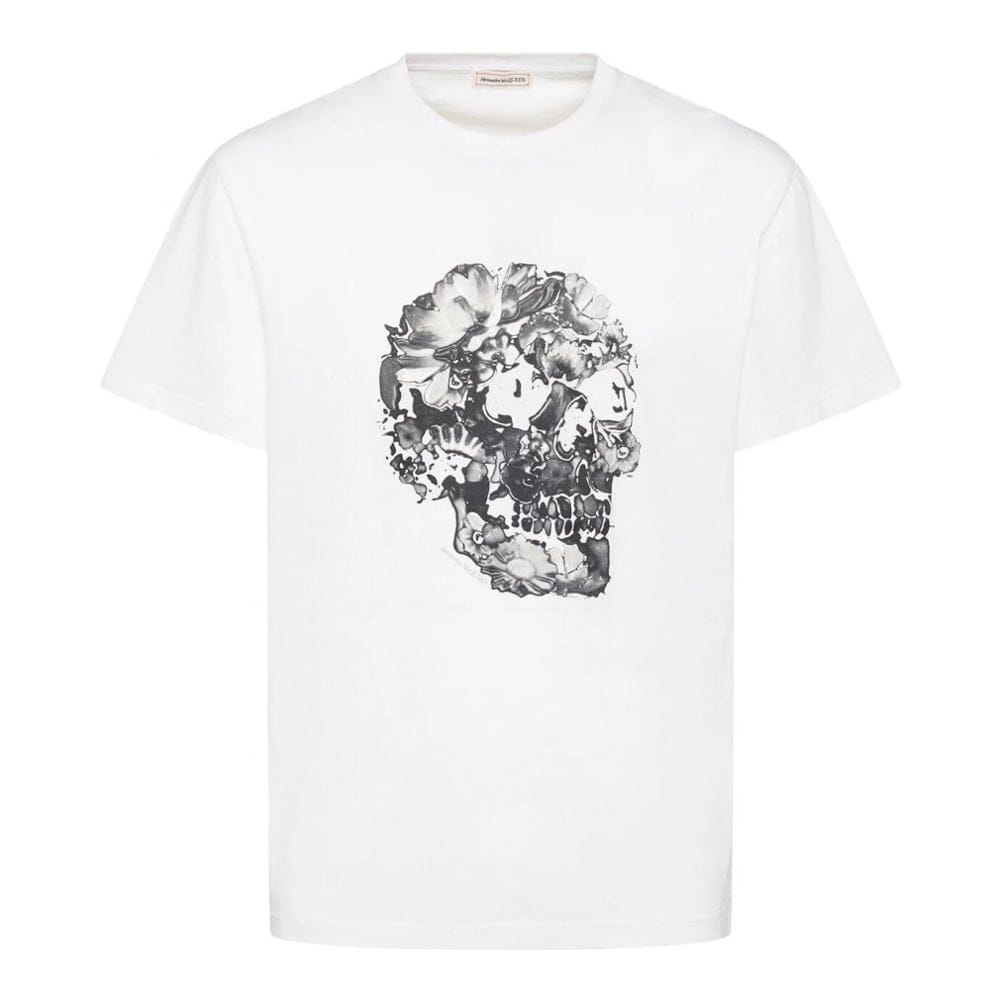Alexander mcqueen - T-shirt 'Wax Flower Skull' pour Hommes