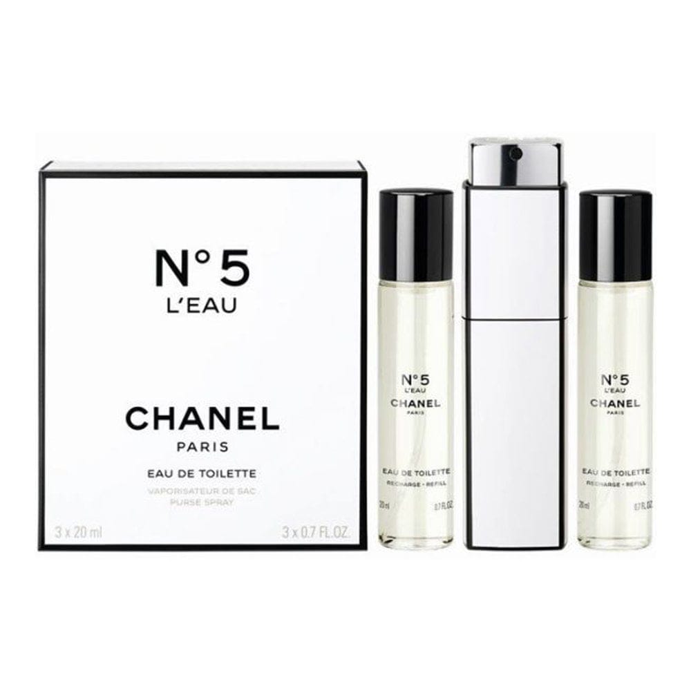 Chanel - Coffret de parfum 'N°5 L'Eau Twist & Spray' - 20 ml, 3 Pièces