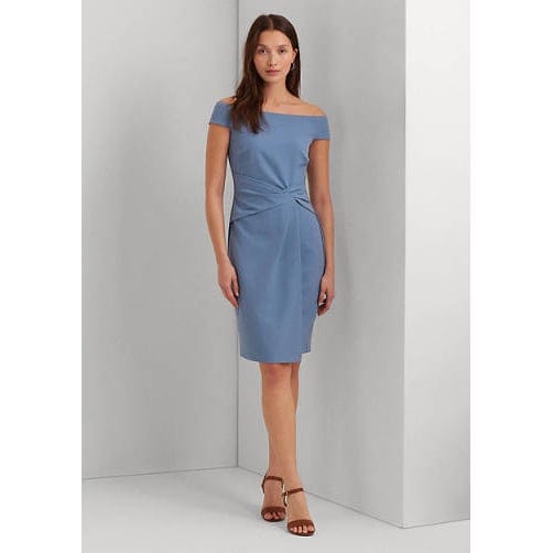 Lauren ralph lauren - 'Crepe Off the Shoulder Cocktail Dress' pour Femmes