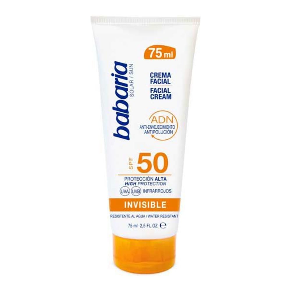 Babaria - Crème solaire pour le visage 'Solar ADN Invisible SPF50' - 75 ml