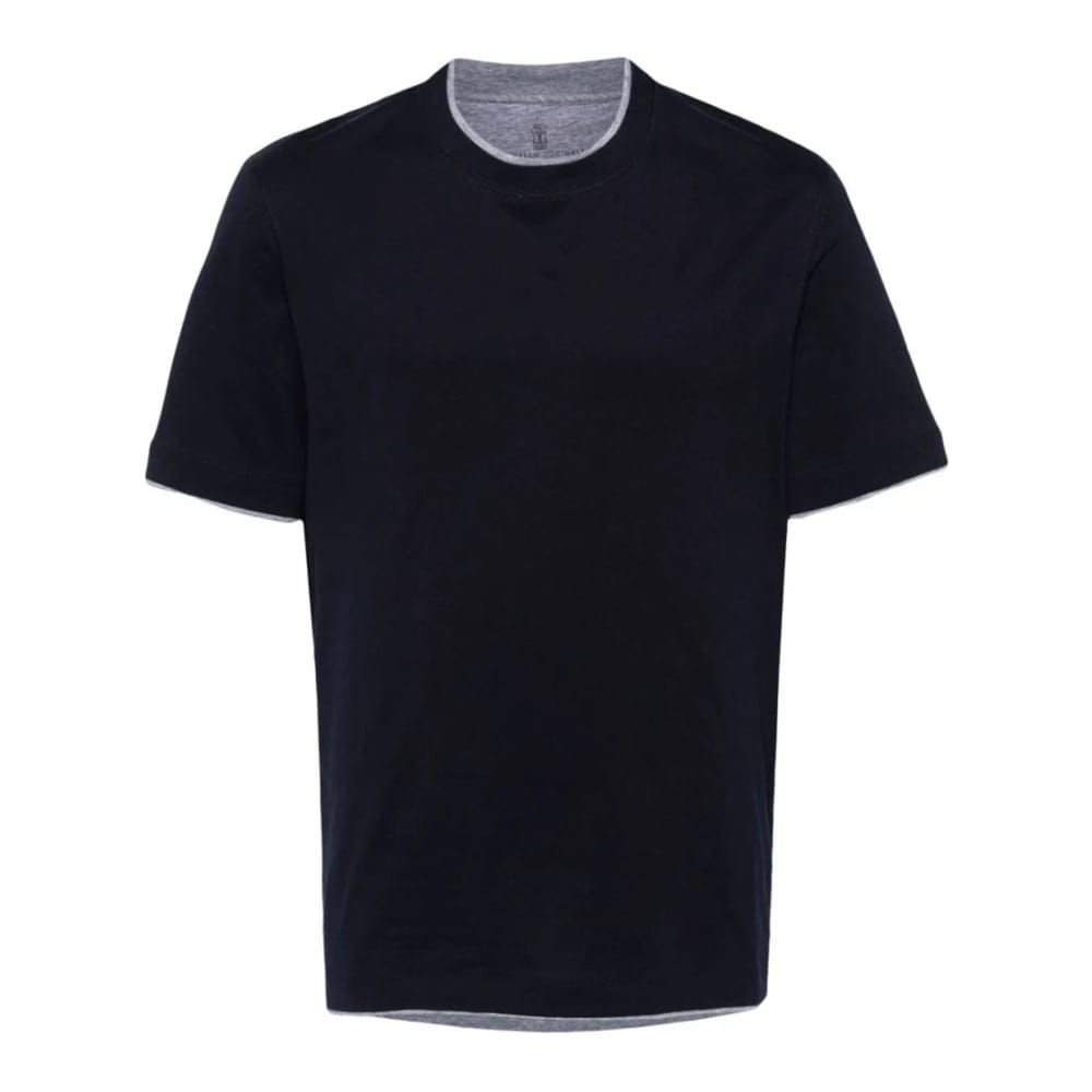 Brunello cucinelli - T-shirt 'Layered-Effect' pour Hommes