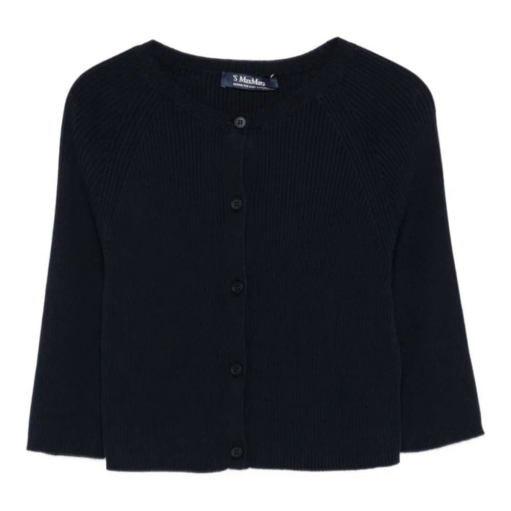 S max mara - Cardigan 'Ribbed Buttoned' pour Femmes