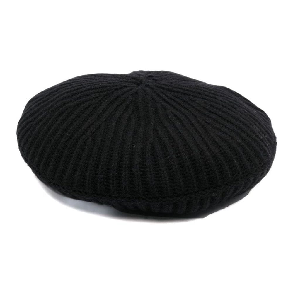 Ganni - "Béret 'Ribbed Logo Patch' pour Femmes"