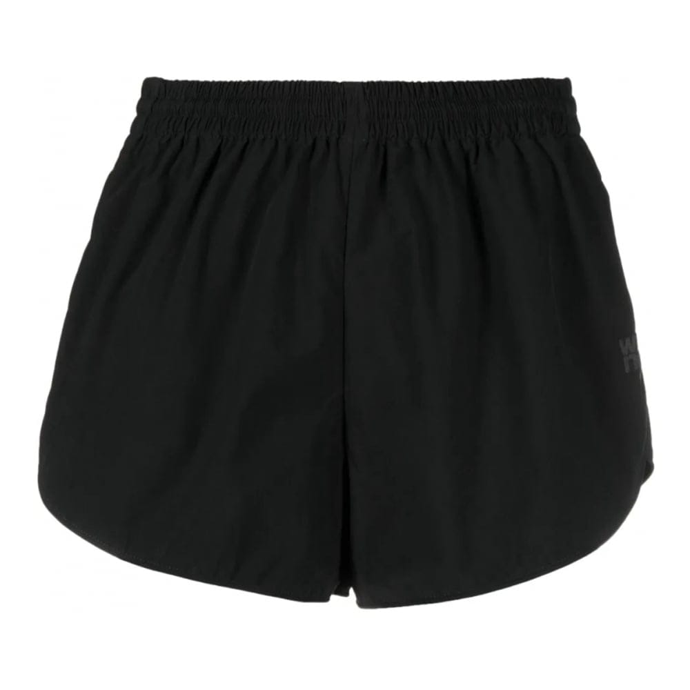 T by alexander wang - Short en coton 'Marathon Logo-Print' pour Femmes