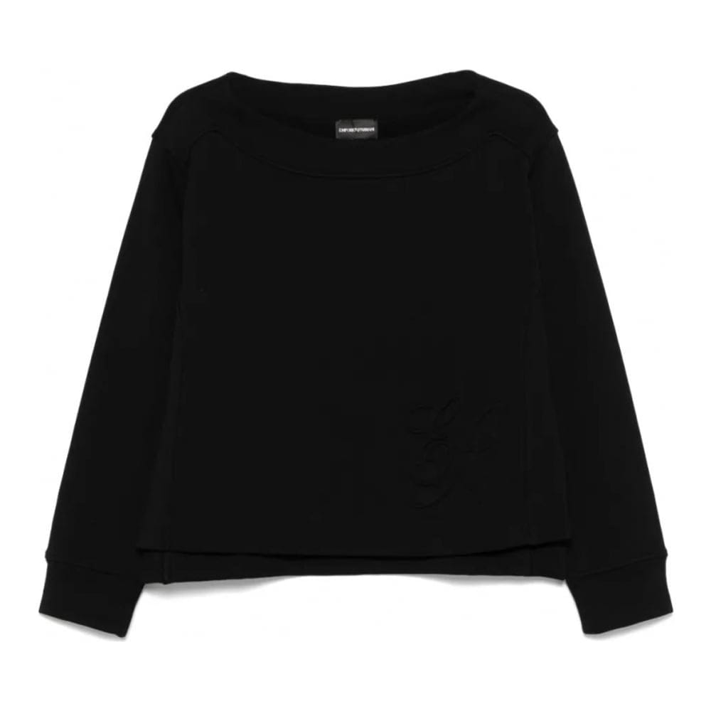 Emporio armani - Sweatshirt 'Logo-Embossed' pour Femmes