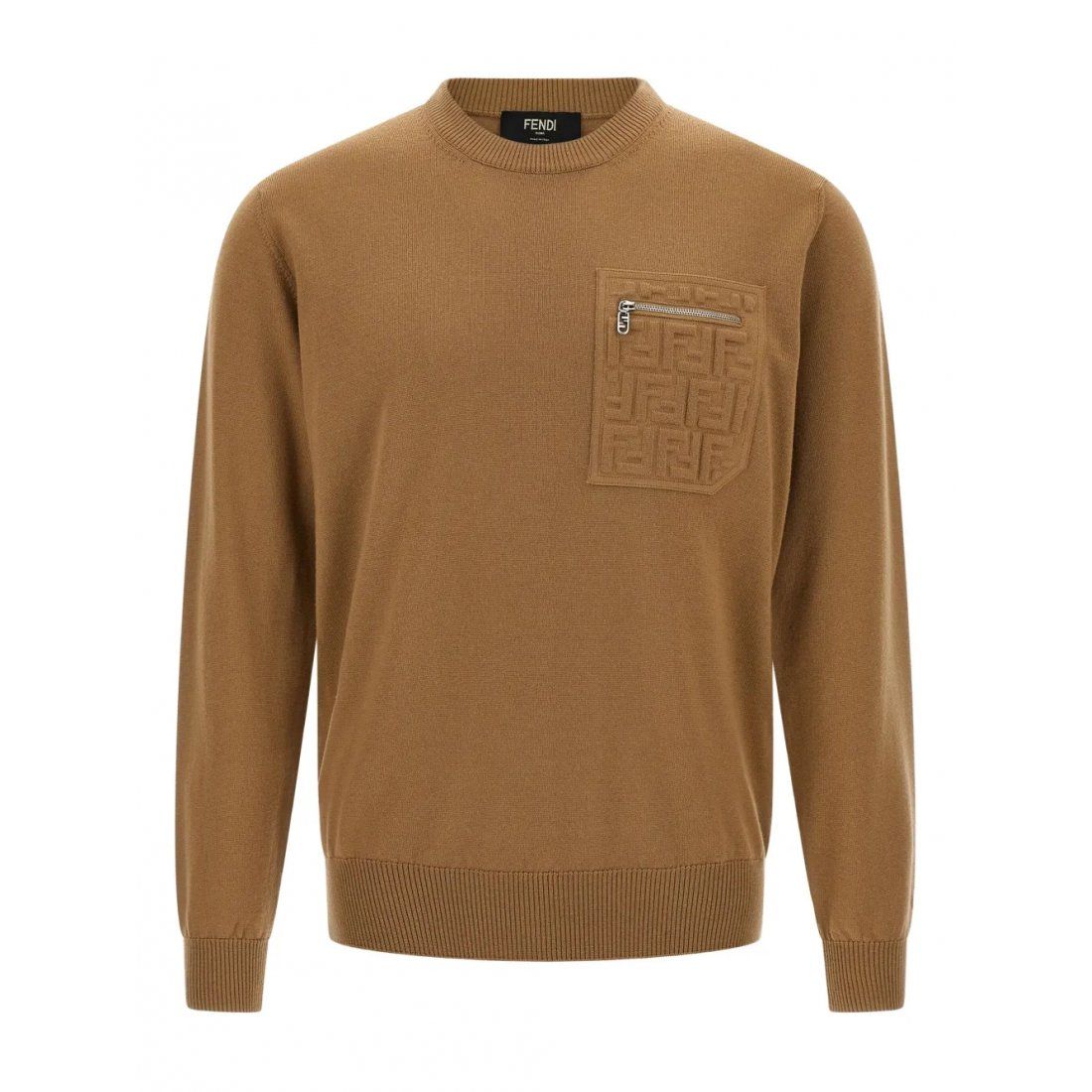 Fendi - Pull 'Embossed-Pocket' pour Hommes
