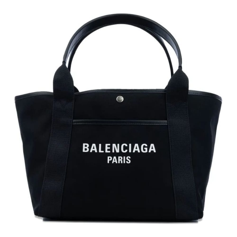 Balenciaga - Sac Cabas 'Small Biarritz Logo-Print' pour Femmes